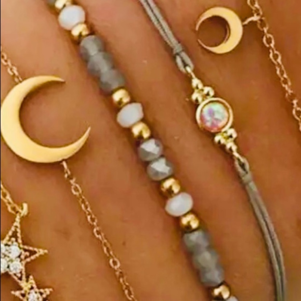 Bracelets, or anklet’s can customize to the colors u may like as well ..